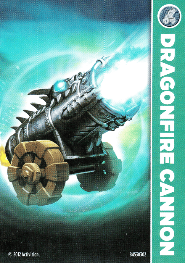 Skylanders Giants Dragonfire Cannon Karte