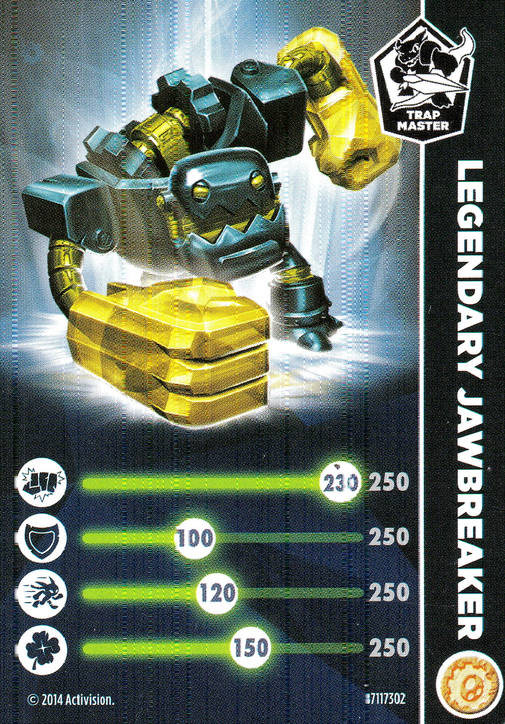 Skylanders Trap Team Legendary Jawbreaker Karte