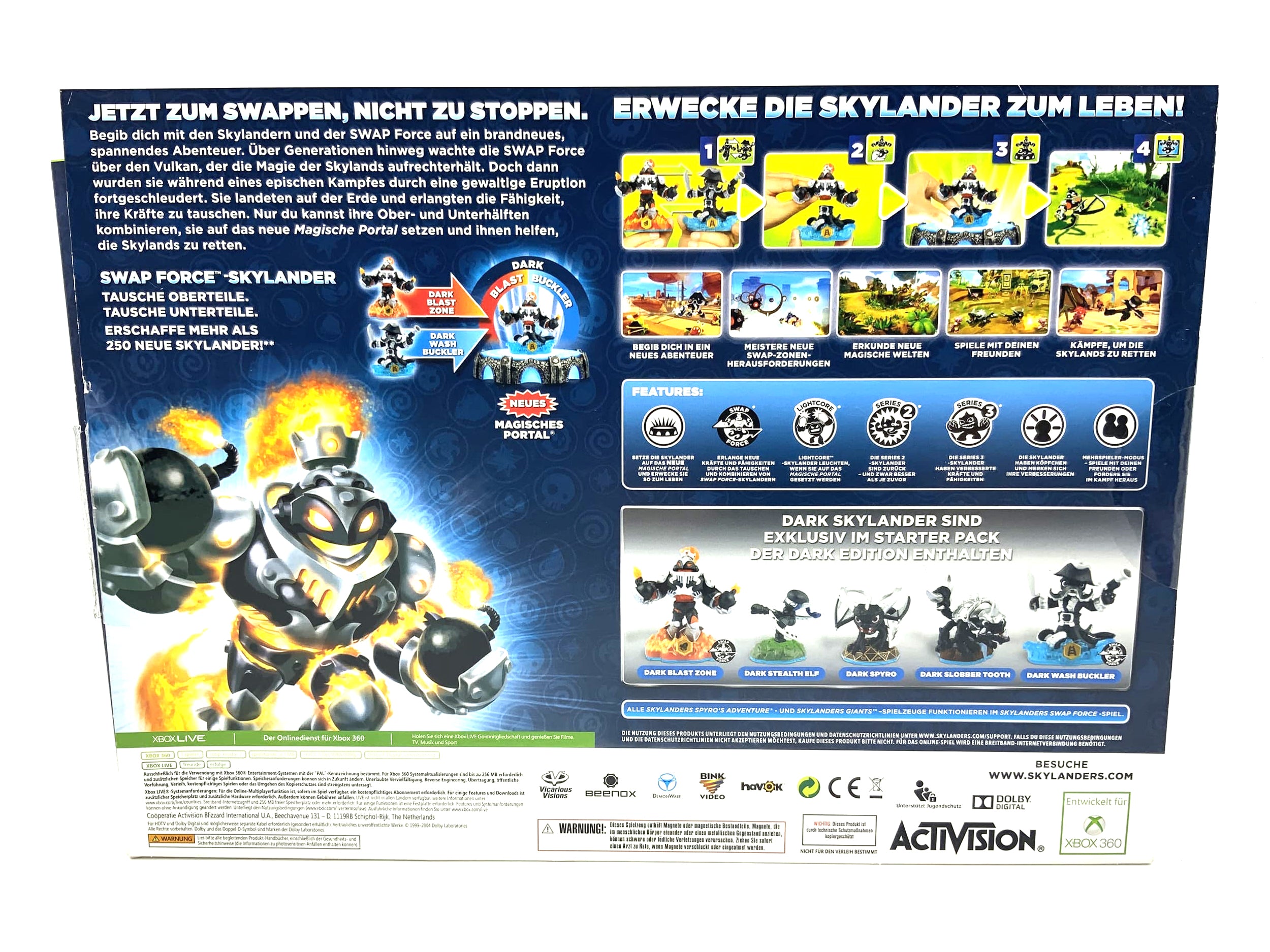 Skylanders Swap Force Dark Edition Starterset für Xbox 360 starter Pack