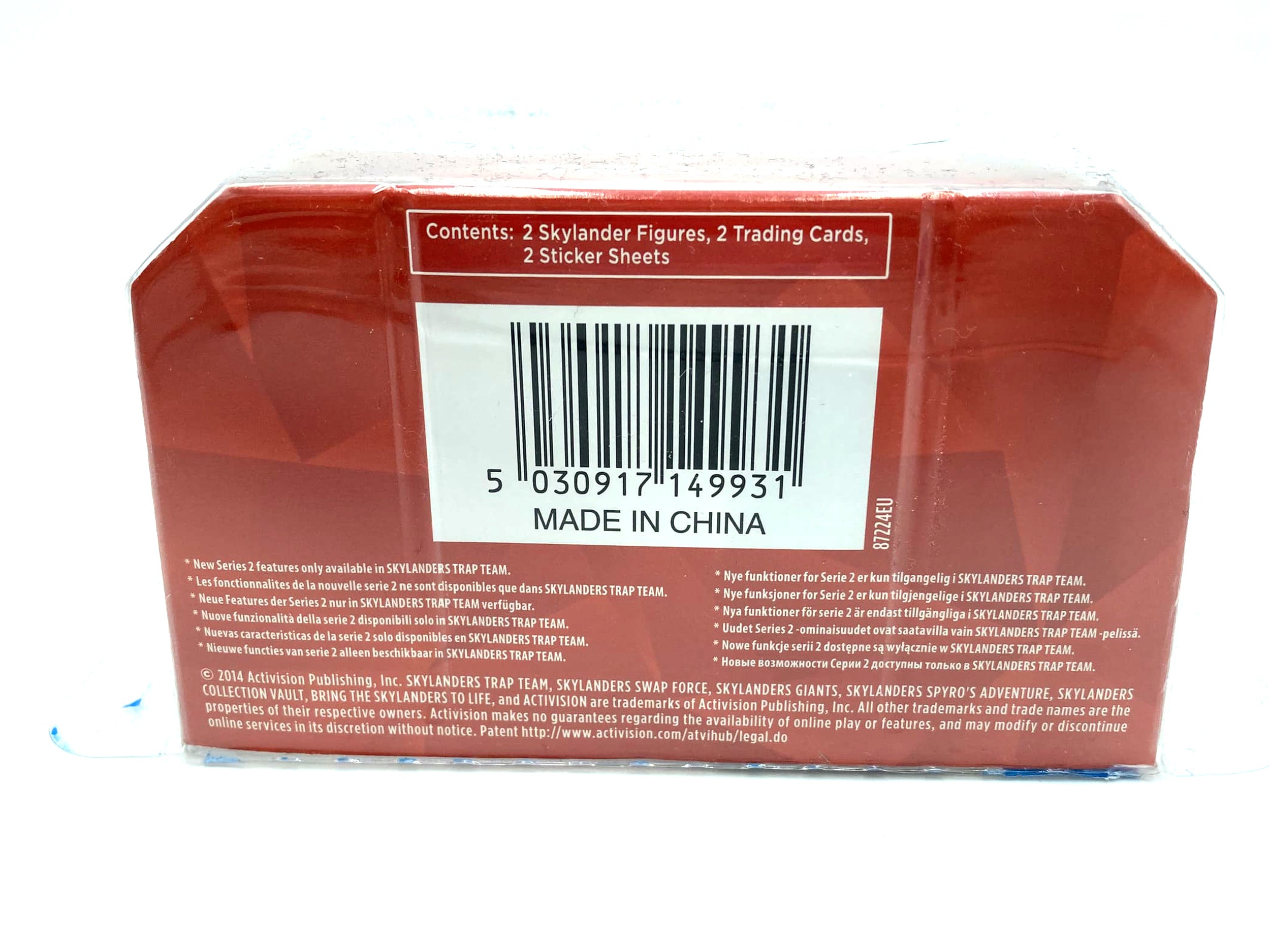 Skylanders Trap Team Hog Wild Fryno & Small Fry Duo Pack OVP damaged