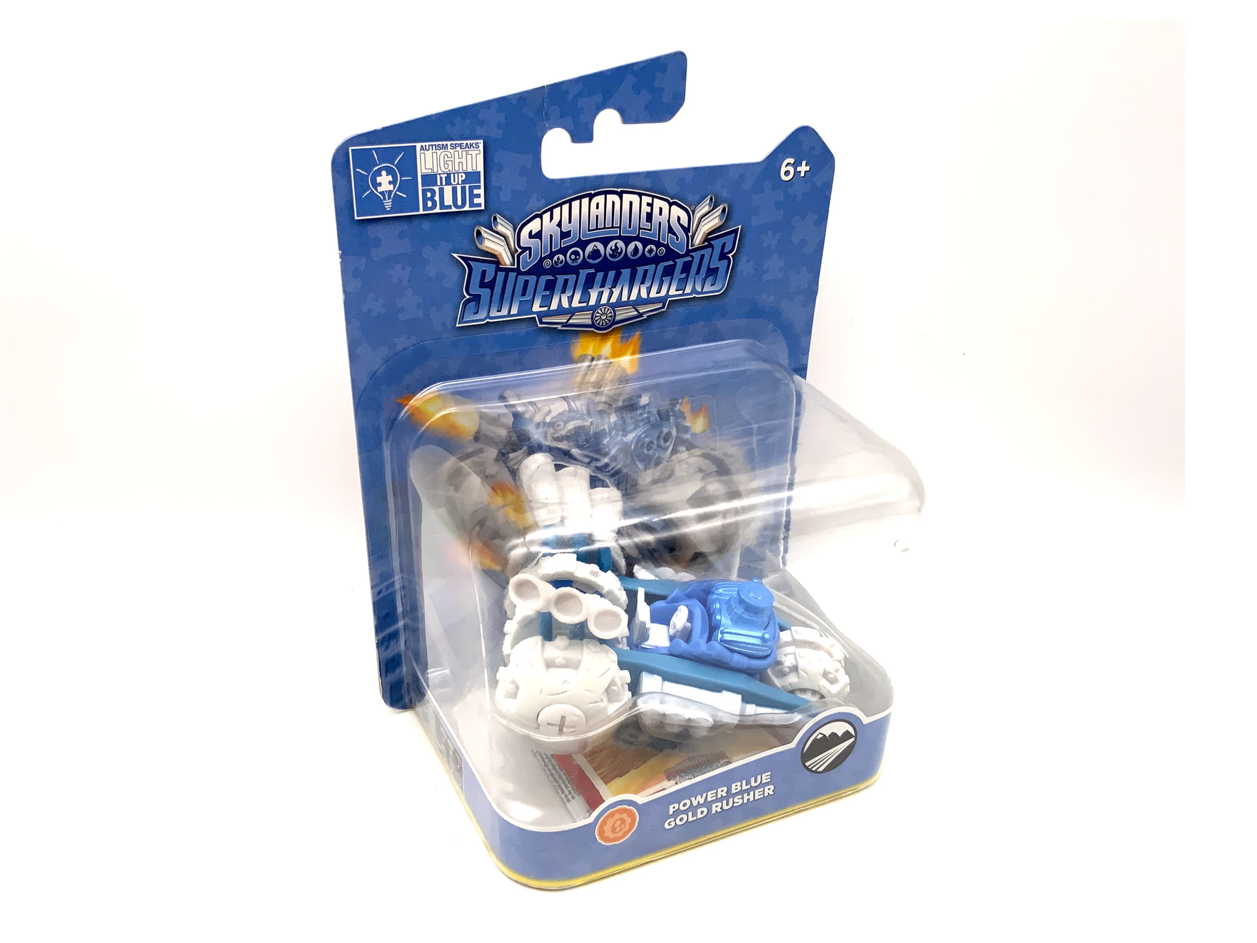 Skylanders Superchargers Figur Power Blue Gold Rusher in OVP