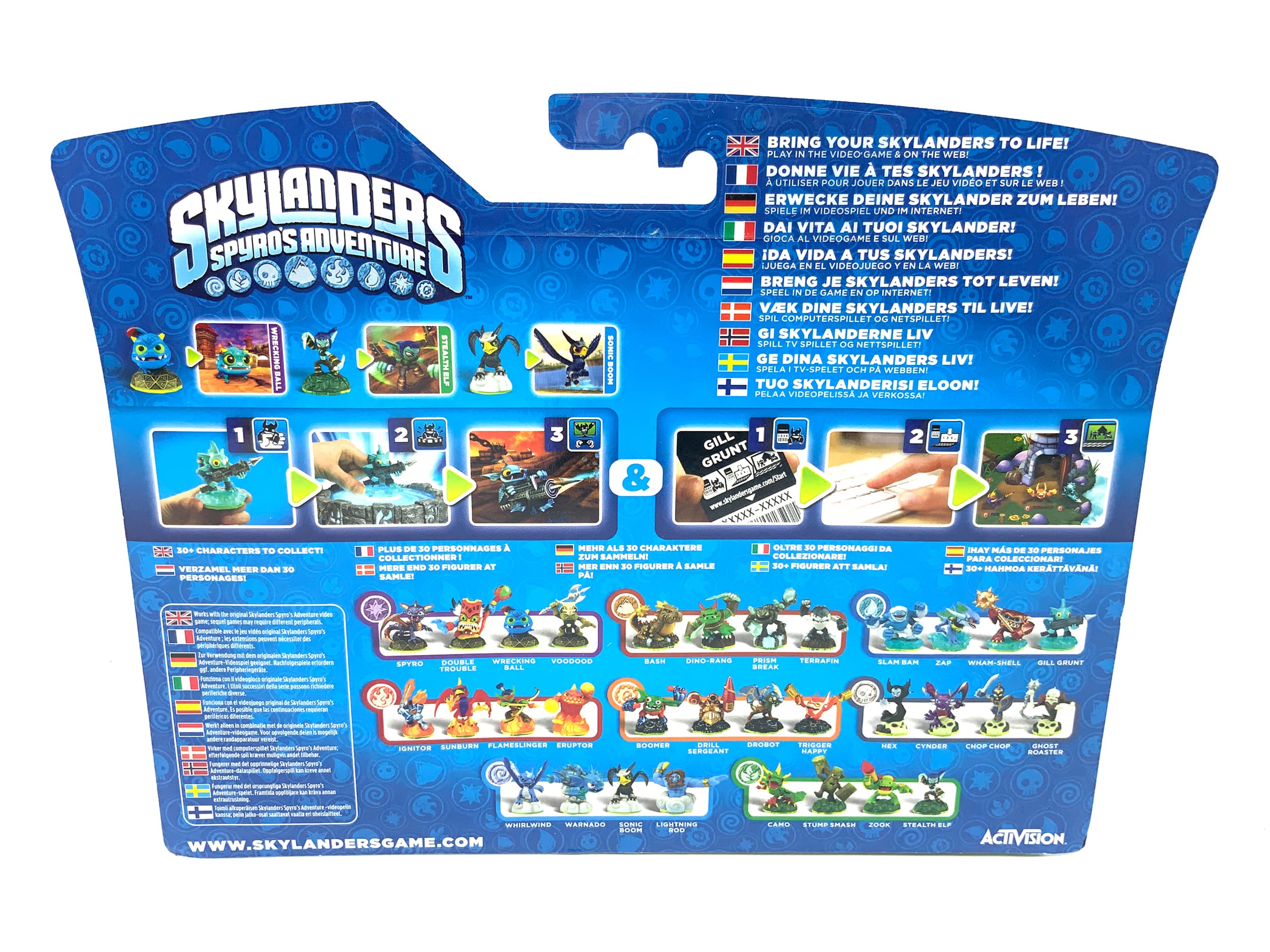 Skylanders Spyros Adventure 3er Pack Wrecking Ball+Stealth Elf+Sonic Boom in OVP