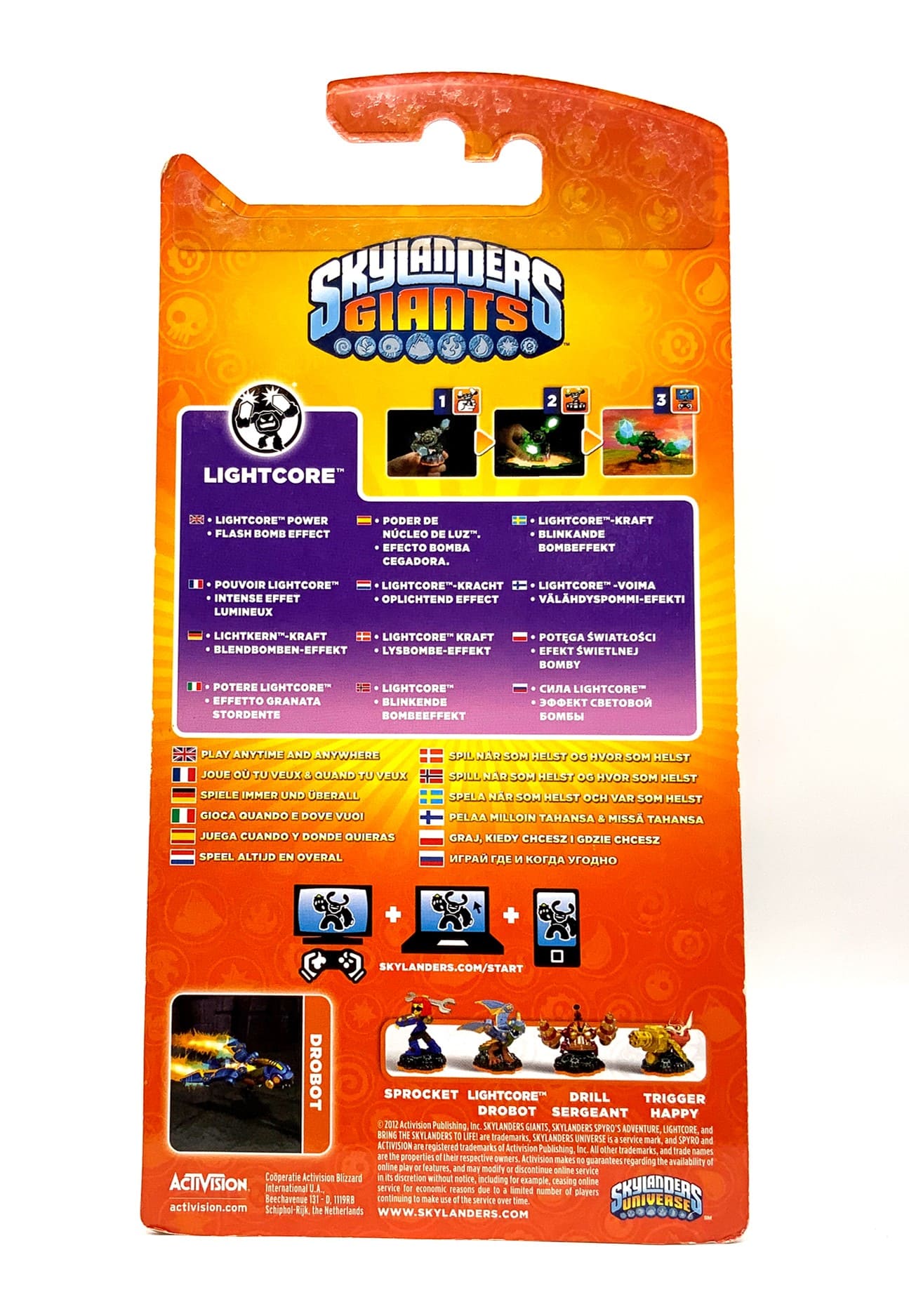 Skylanders Giants Lightcore Drobot in OVP
