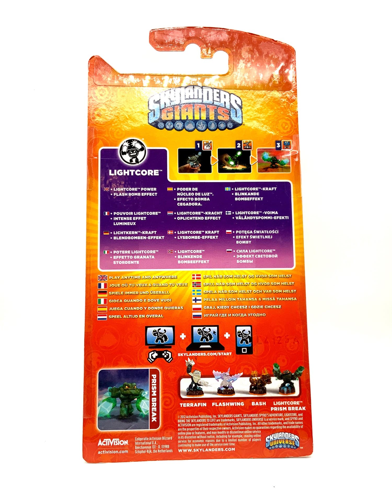 Skylanders Giants White Flocked Prism Break Snow Variante in OVP (geklebt)