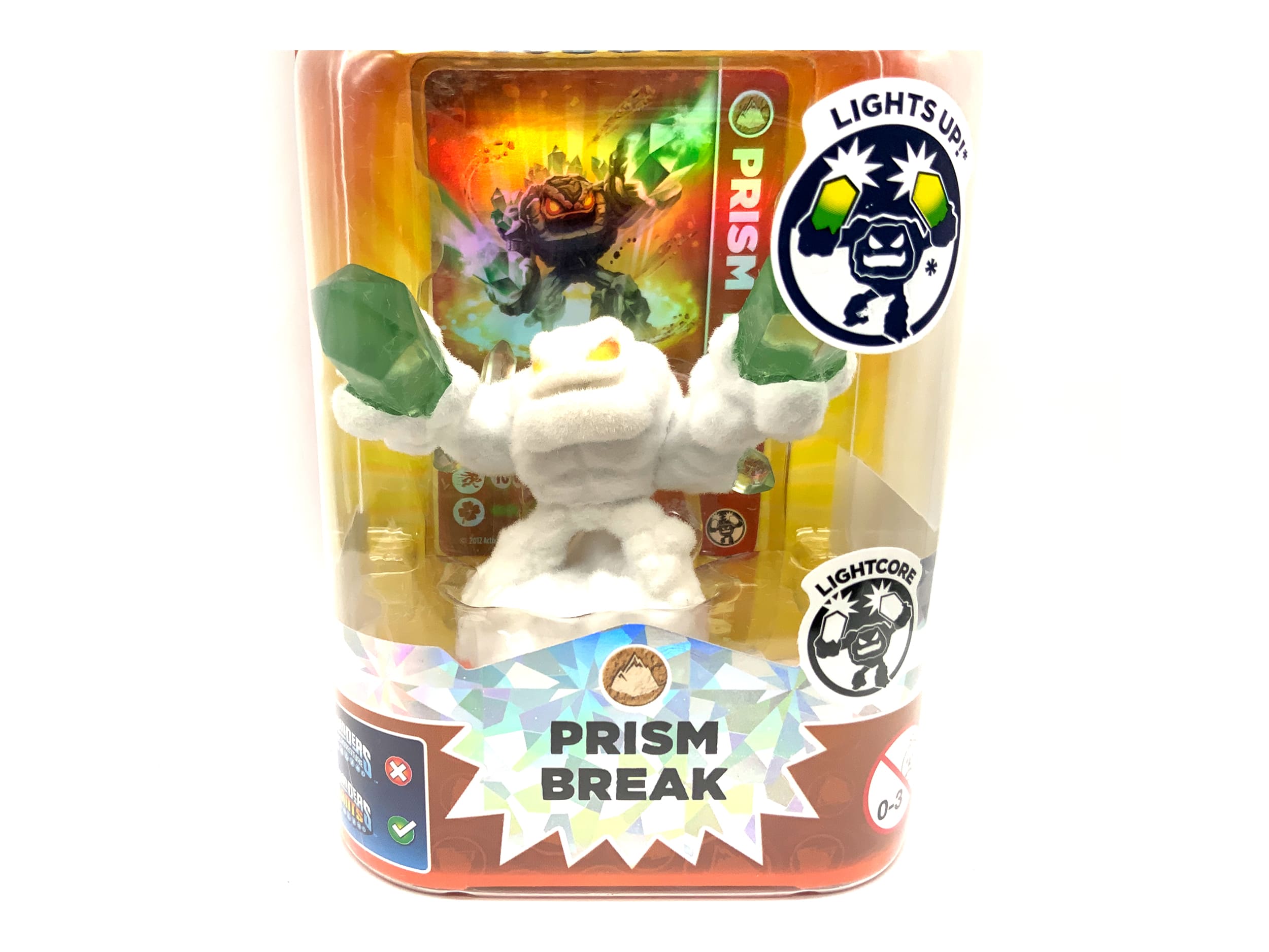 Skylanders Giants White Flocked Prism Break Snow Variante in OVP (geklebt)