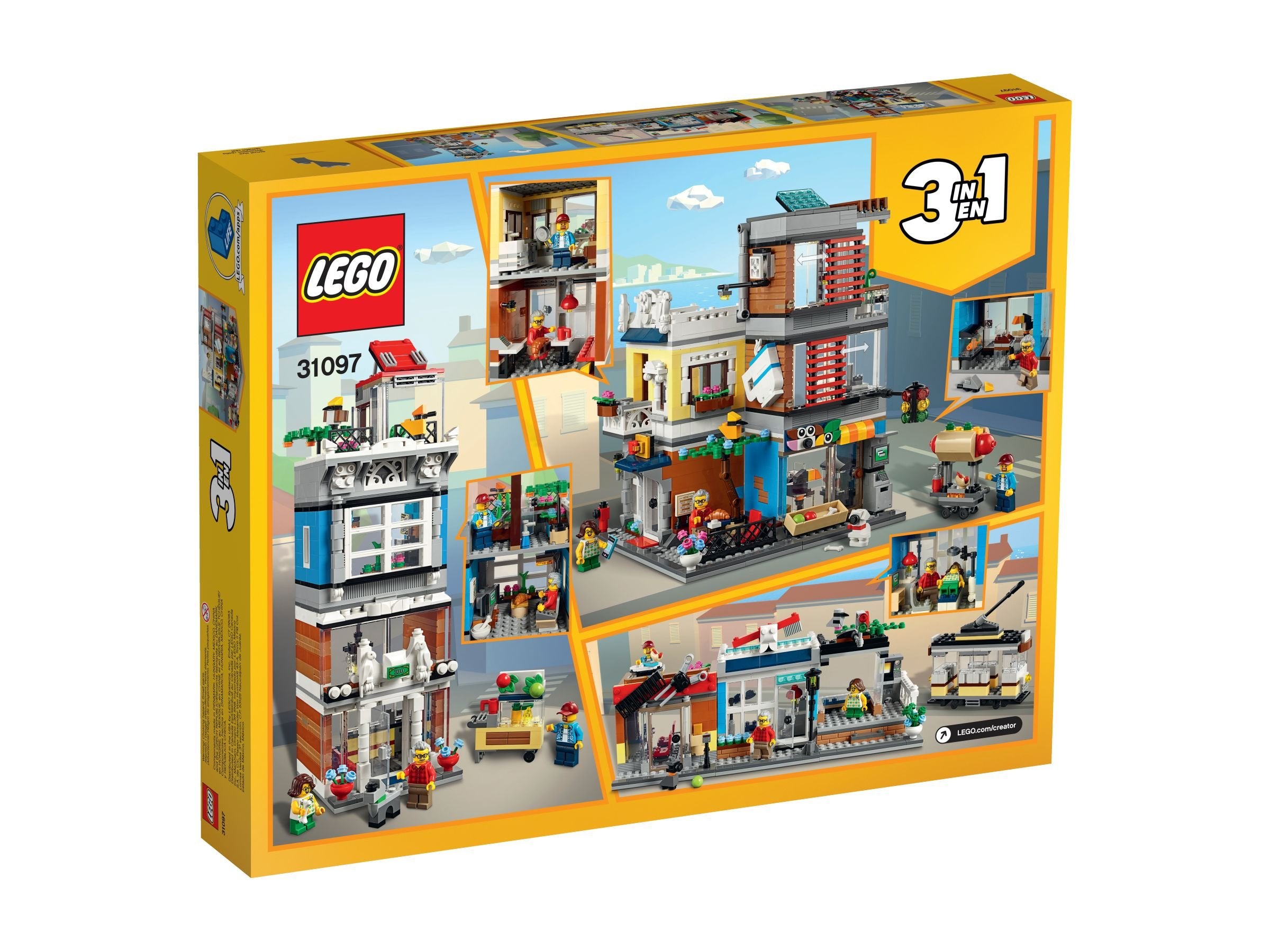 LEGO Creator 31097 Stadthaus mit Zoohandlung & Café