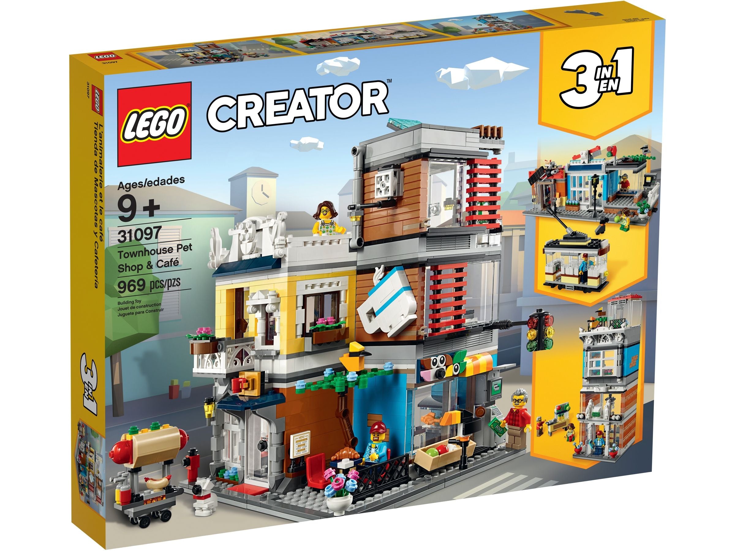 LEGO Creator 31097 Stadthaus mit Zoohandlung & Café