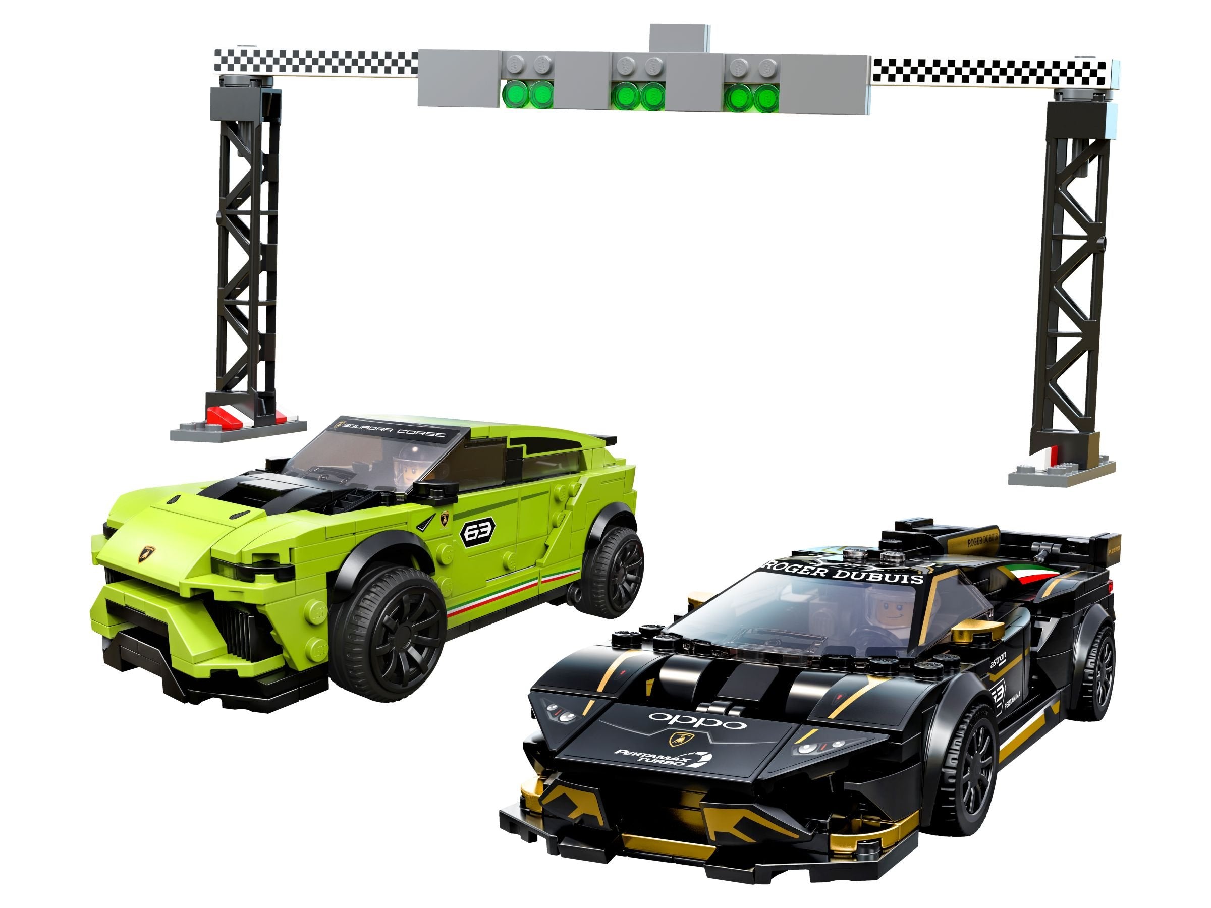 LEGO Speed Champions 76899 Lamborghini Urus ST-X et Lamborghini Huracán Super Trofeo EVO