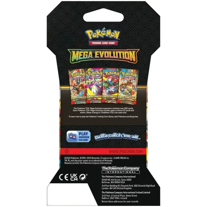 Pokémon Mega Evolution Sleeved Booster (englisch)