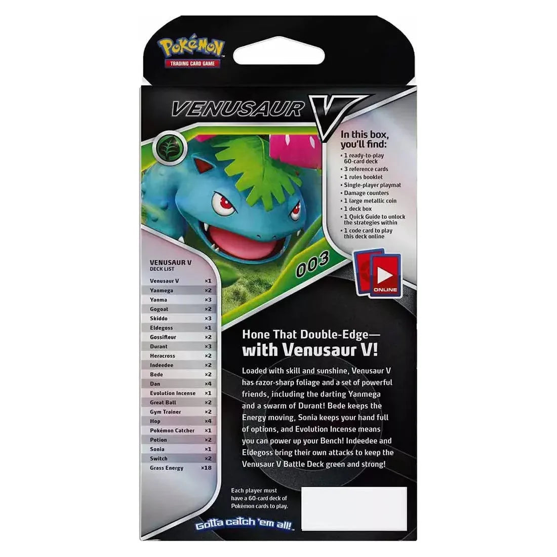 Pokémon Venusaur V Battle Deck (English)