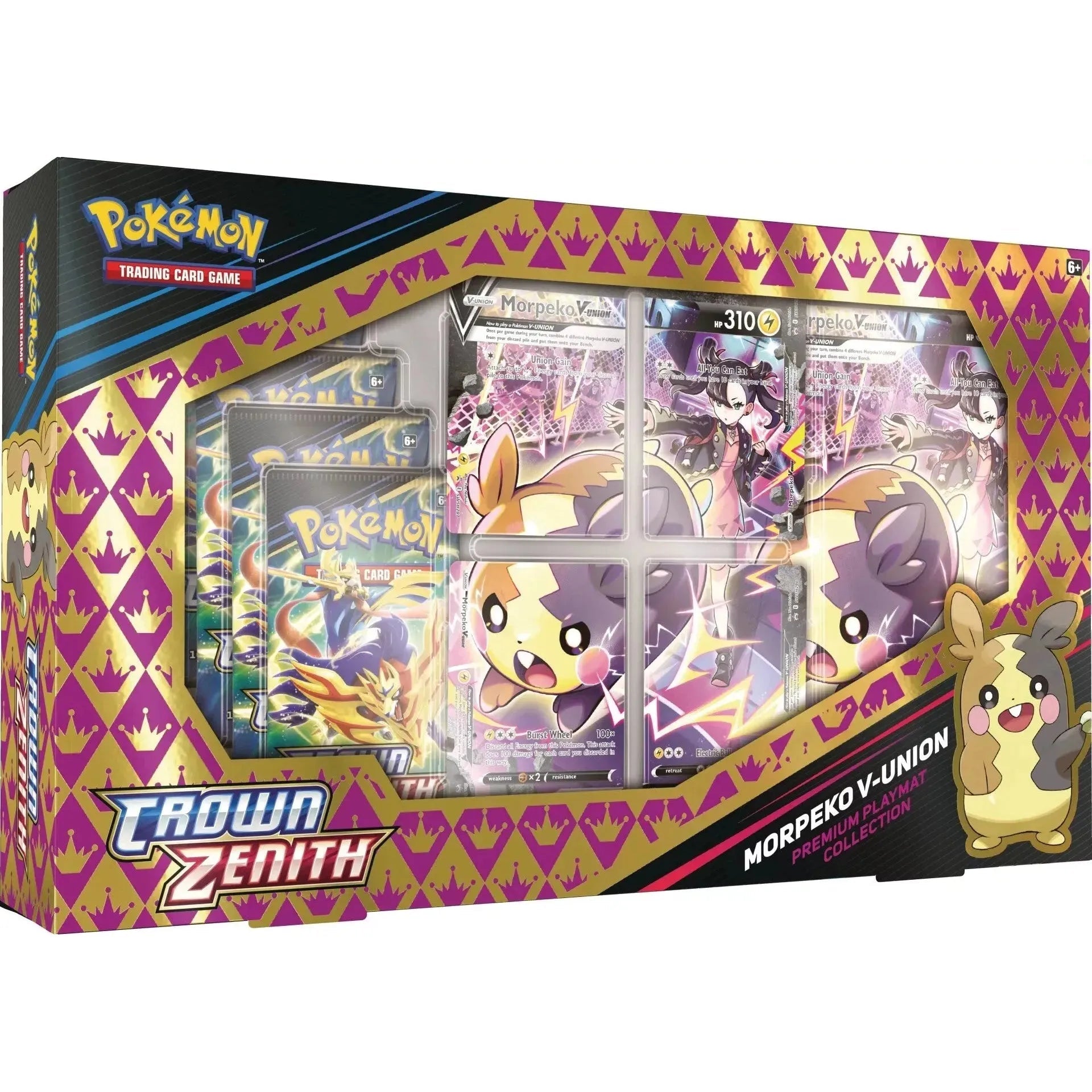Pokémon Épée et Bouclier Couronne Zenith Morpeko V-UNION Premium Playmat Collection (anglais)