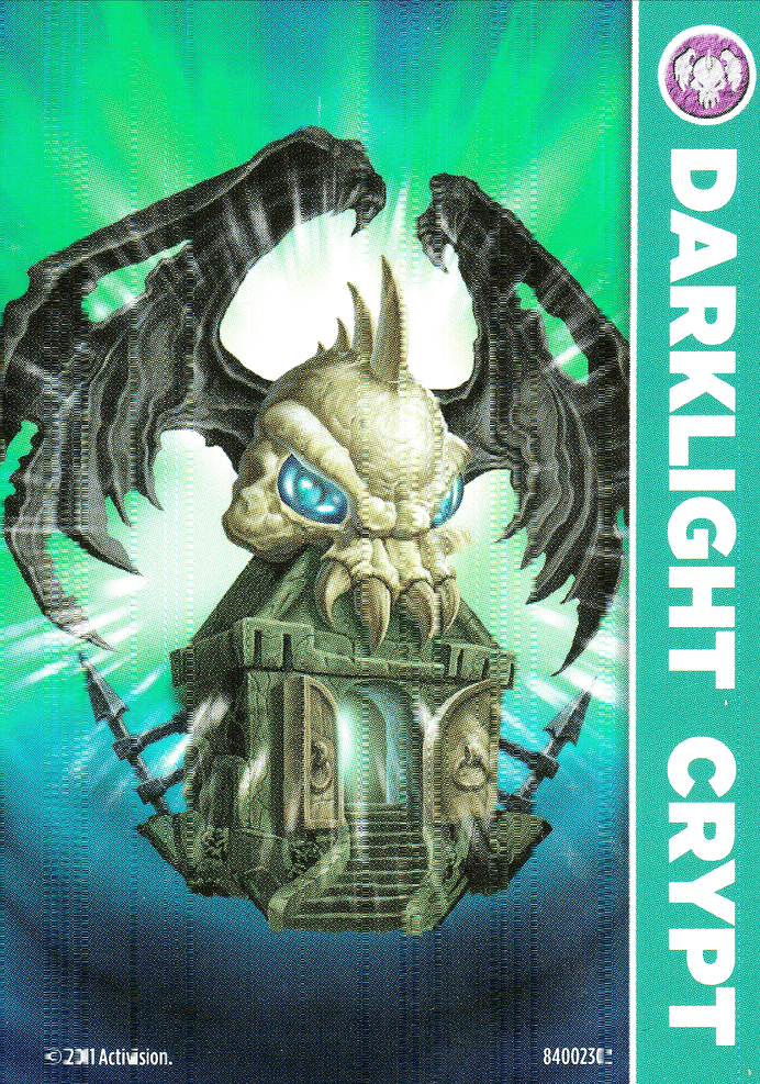 Skylanders Spyros Adventure Darklight Crypt Karte