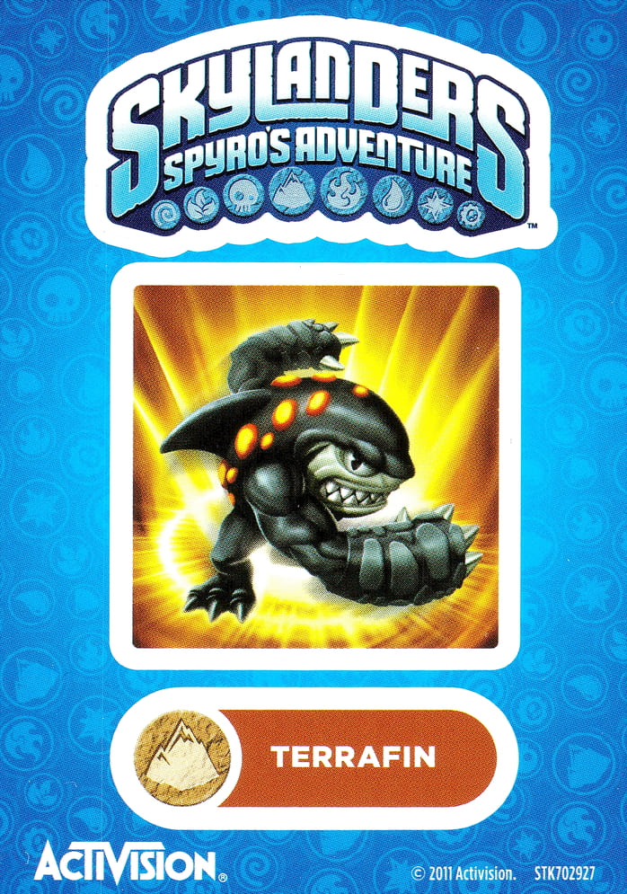 Skylanders Spyros Adventure Terrafin Aufkleber