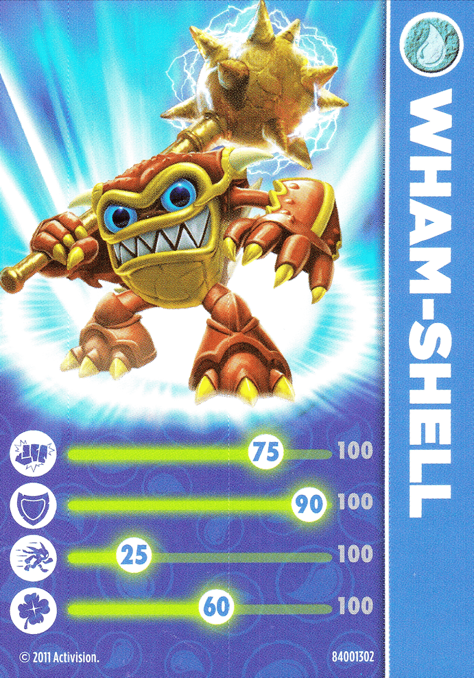 Skylanders Spyros Adventure Wham-Shell Karte