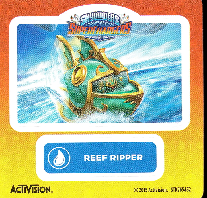 Skylanders Superchargers Reef Ripper Aufkleber