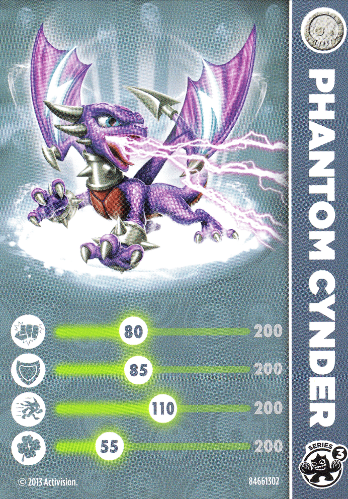 Skylanders Swap Force Phantom Cynder Karte