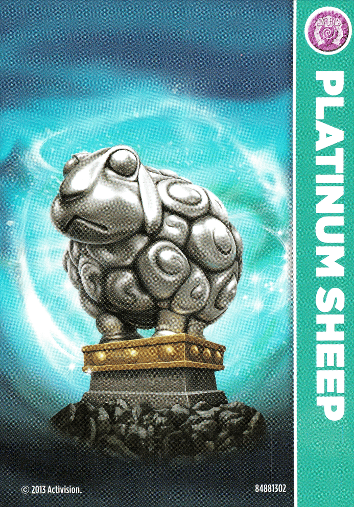 Skylanders Swap Force Platinum Sheep Karte