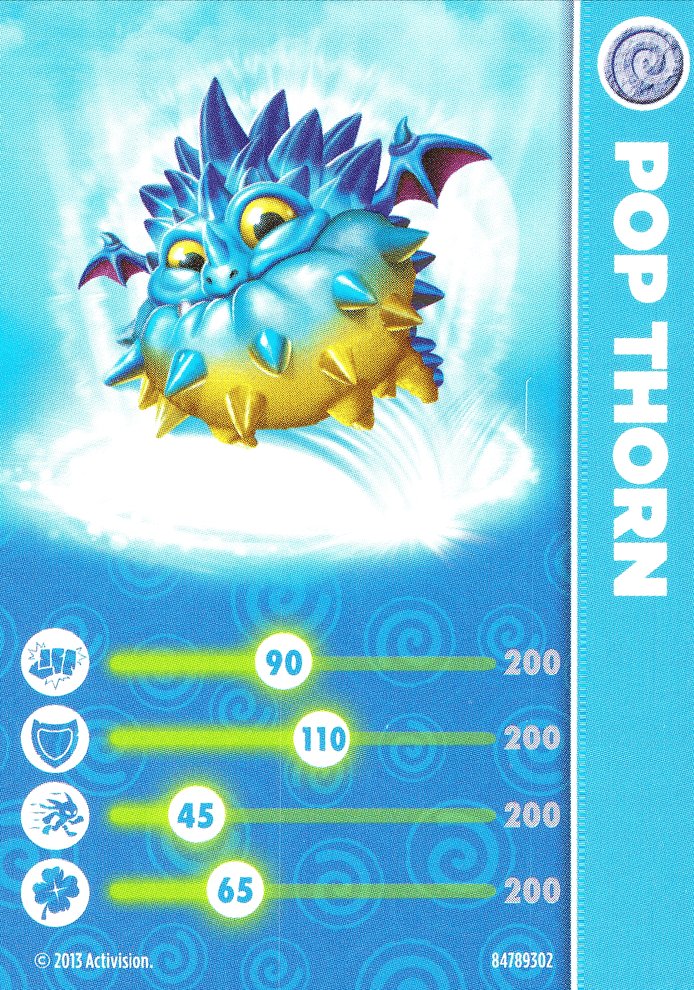 Skylanders Swap Force Pop Thorn Karte