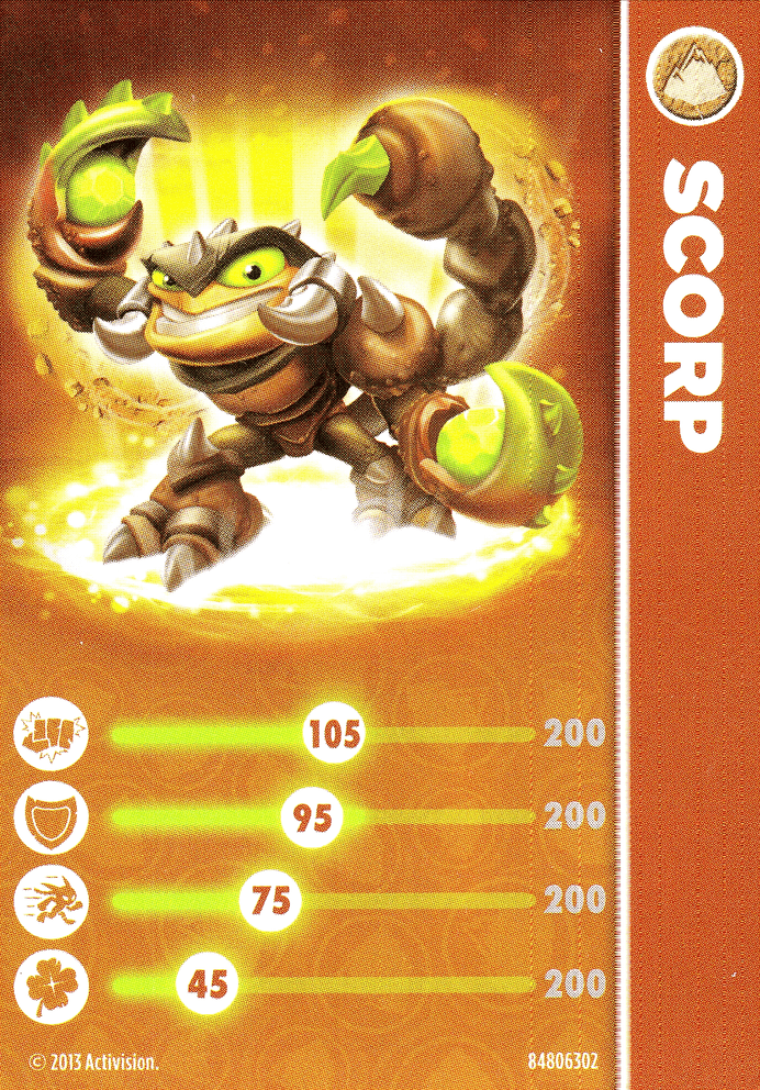 Skylanders Swap Force Scorp Karte