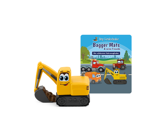 Les figurines Tonie chantent des chansons pour enfants Excavator Mats & his Friends : Les plus belles chansons de véhicules Figurine audio pour Toniebox