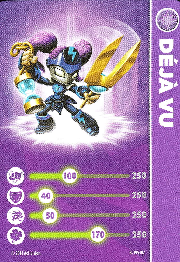 Skylanders Trap Team Deja Vu Karte