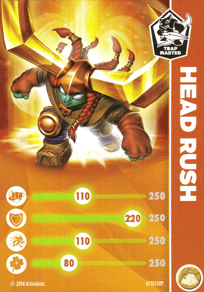 Skylanders Trap Team Head Rush Karte