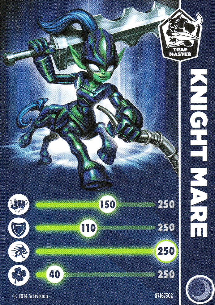 Skylanders Trap Team Knight Mare Karte