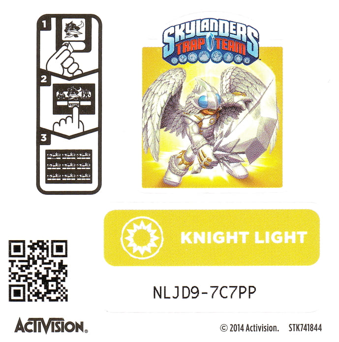 Skylanders Trap Team Knight Mare Aufkleber