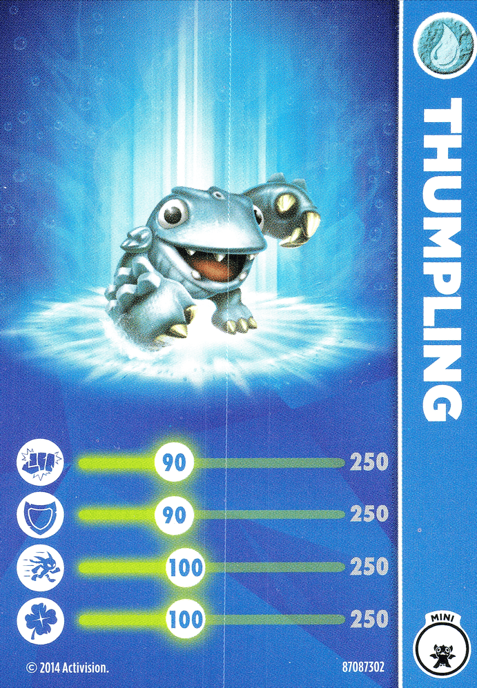 Skylanders Trap Team Thumpling Karte