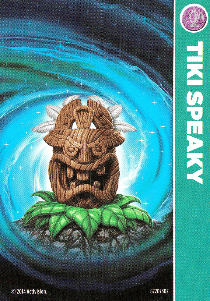 Skylanders Trap Team Tiki Speaky Karte