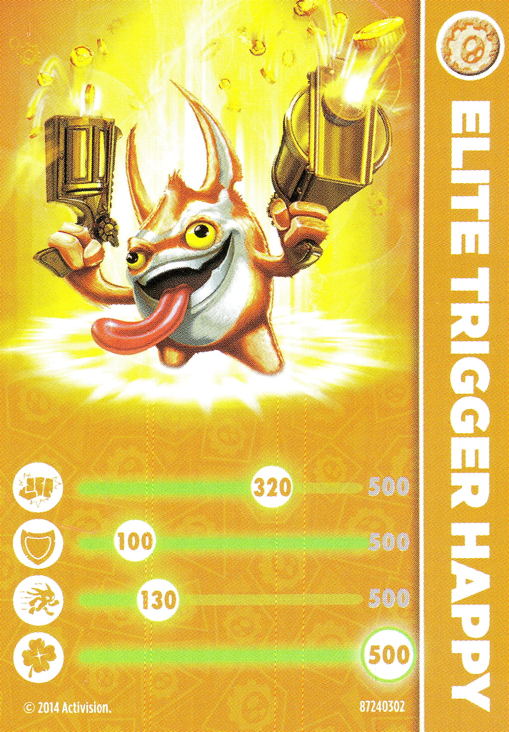 Skylanders Eons Elite Trigger Happy Karte