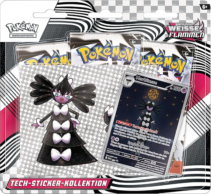 Pokémon Karmesin & Purpur Weiße Flammen Tech Sticker Kollektion (deutsch)