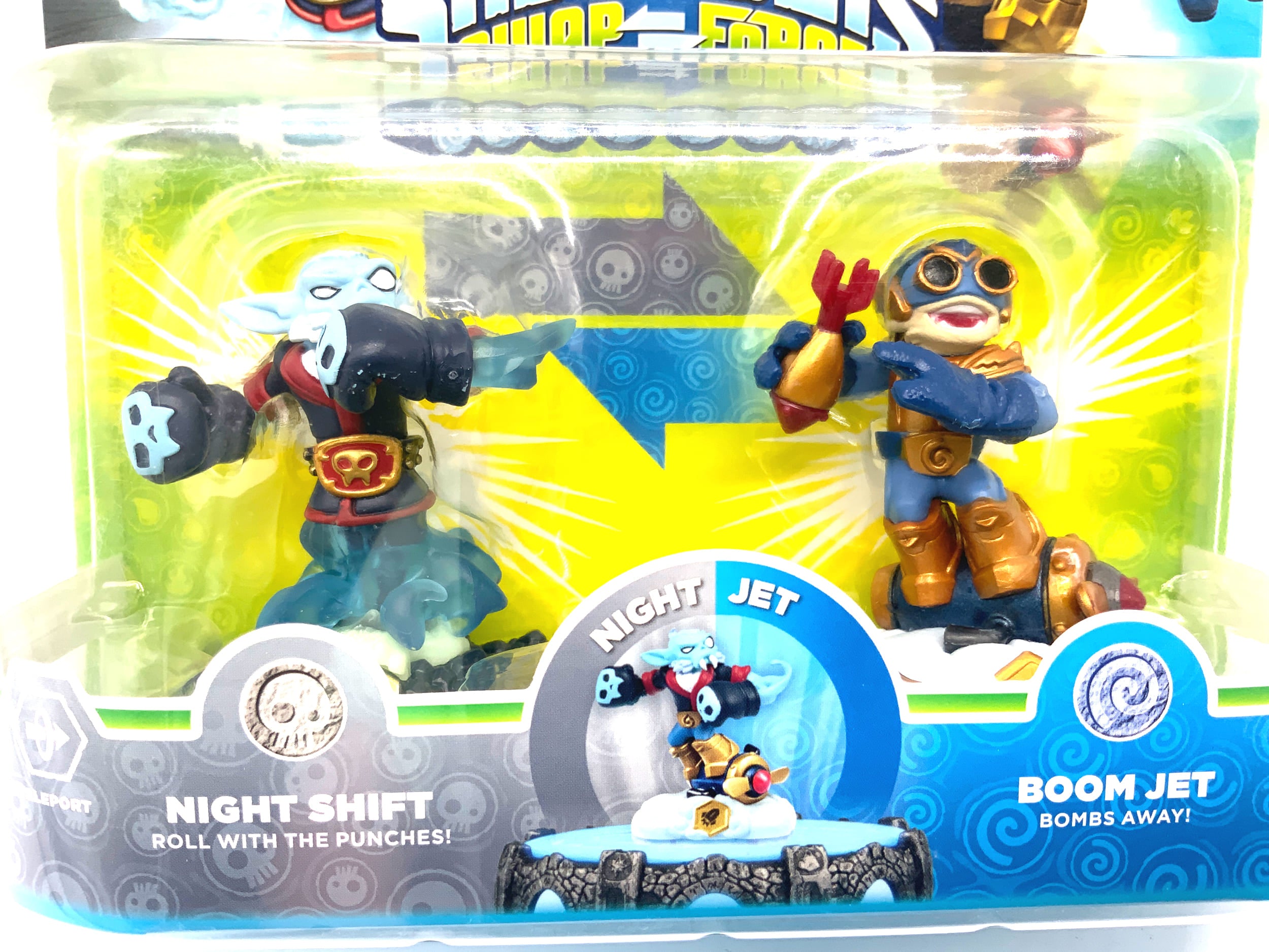 Skylanders Swap Force Double Pack Night Shift & Boom Jet in OVP