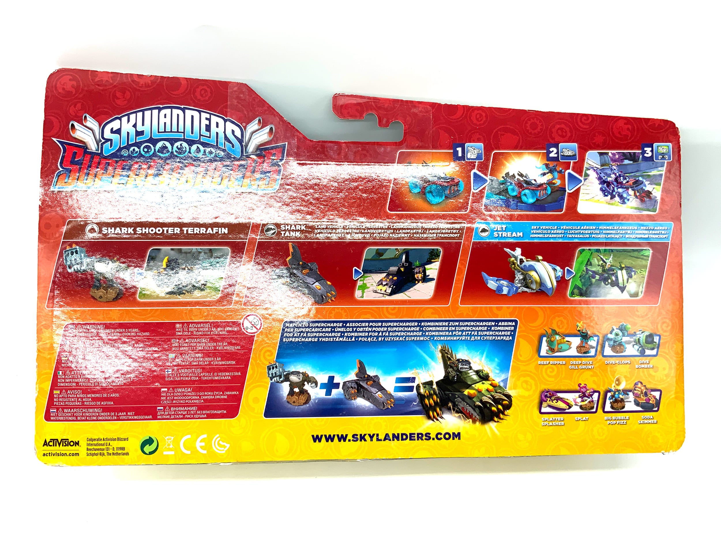 Skylanders Superchargers Triple Pack Shark Tank Terrafin Jet Stream in OVP