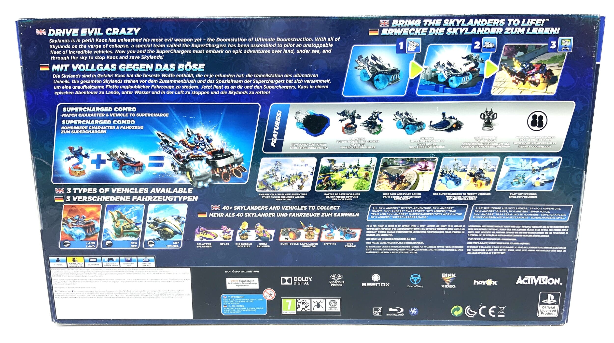 Skylanders Superchargers Starter Pack Dark Edition Playstation 4 Starter Set PS4