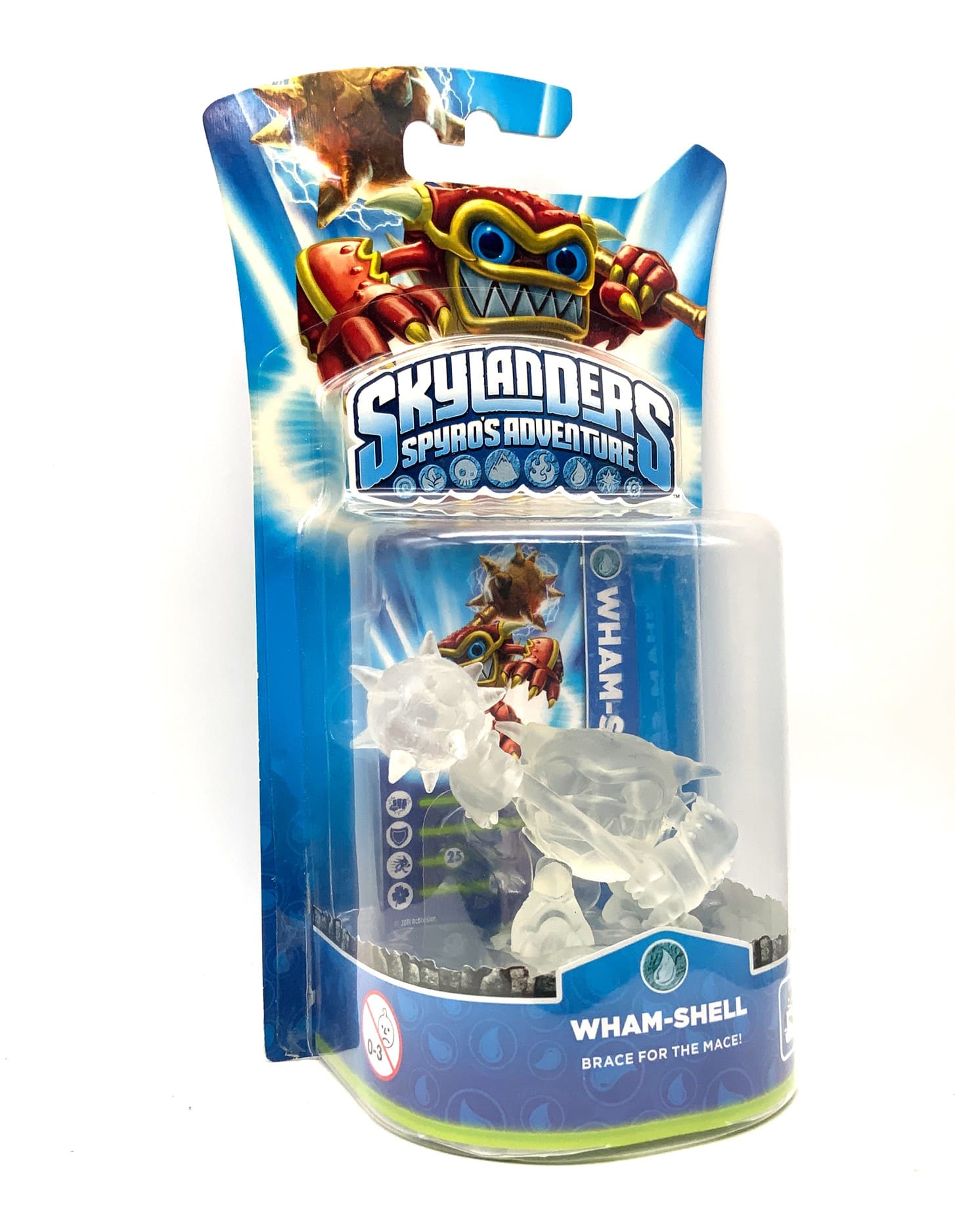 Skylanders Spyros Adventure Crystal Clear Wham Shell Chase Variante in OVP