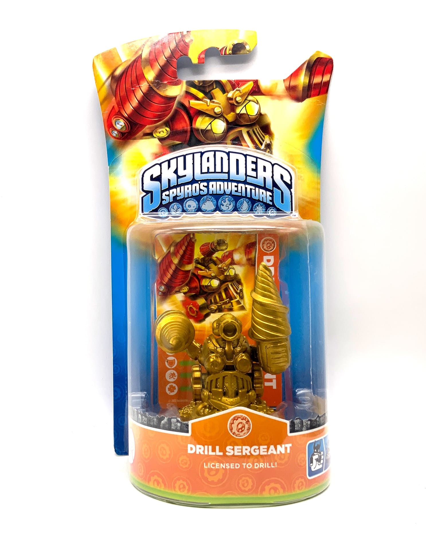 Skylanders Spyros Adventure Drill Sergant Gold Chase Variante in OVP