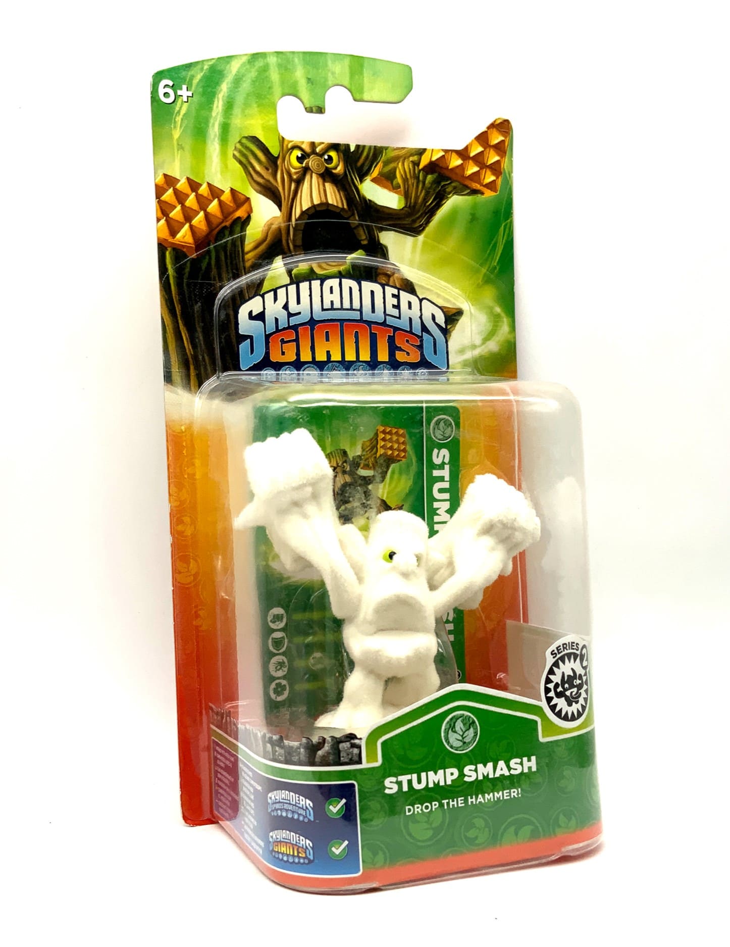 Skylanders Giants White Flocked Stump Smash Chase Snow Variante in OVP