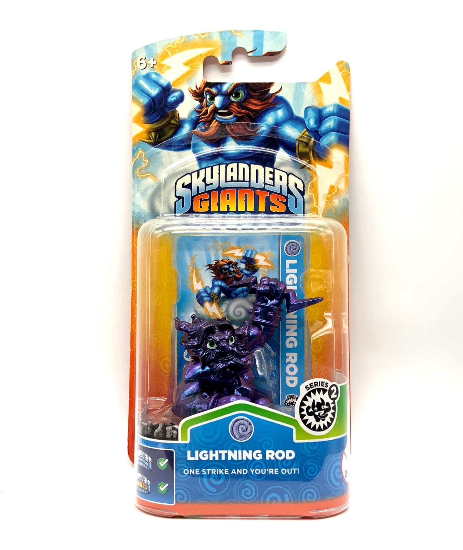 Skylanders Giants Metallic Purple Lightning Rod Chase Variante in OVP