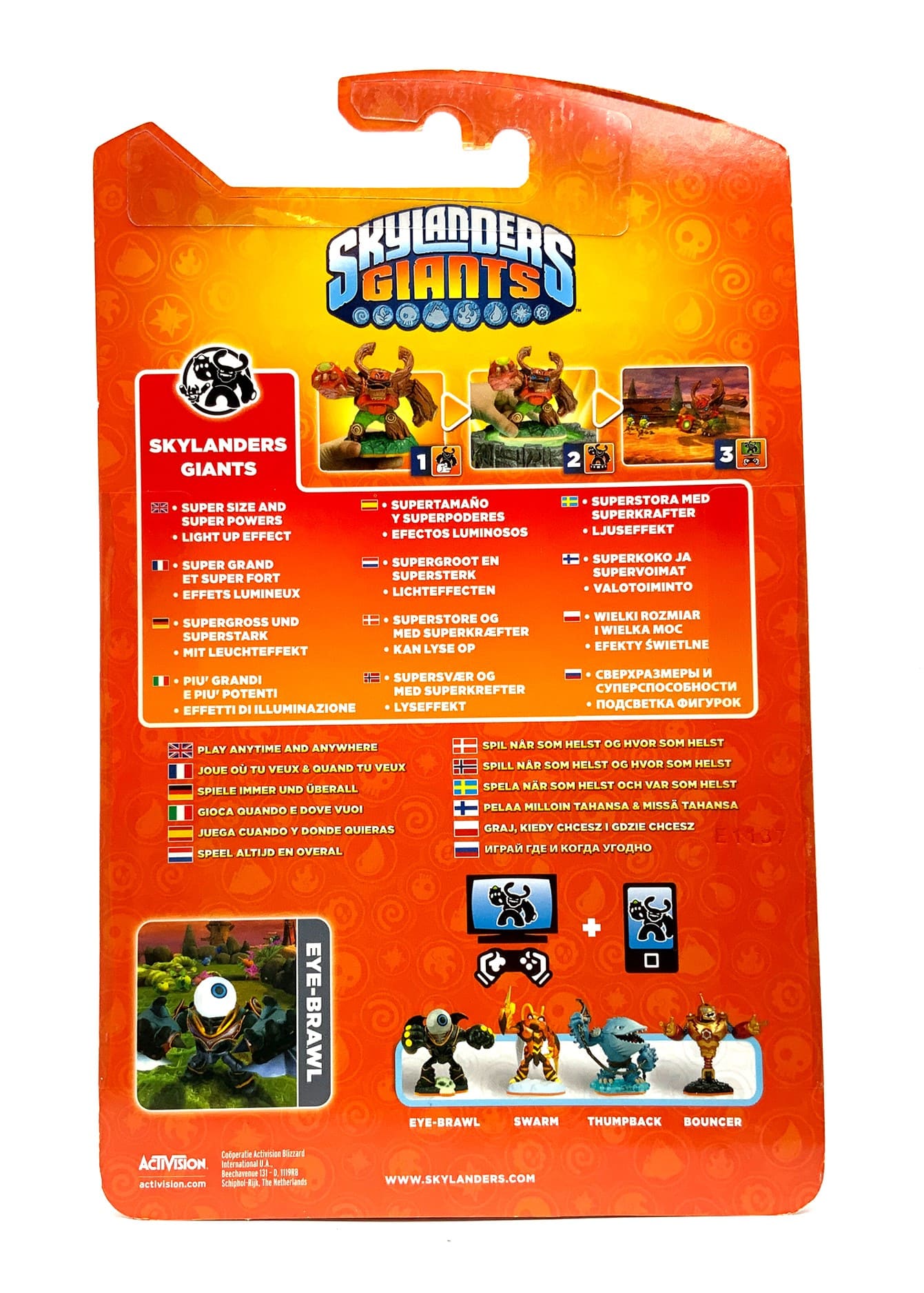 Skylanders Giants Metallic Purple Eye Brawl Chase Variante in OVP (geklebt)