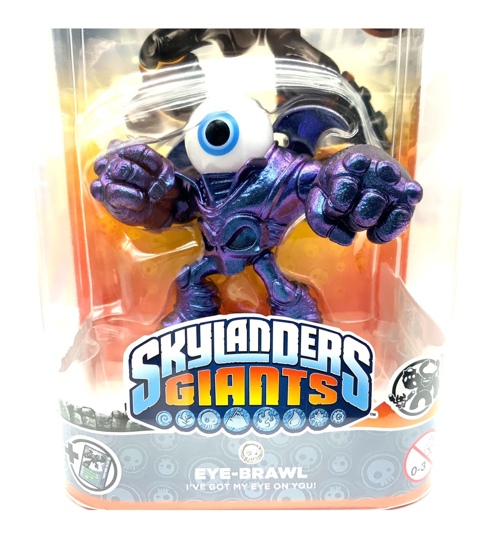 Skylanders Giants Metallic Purple Eye Brawl Chase Variante in OVP (geklebt)