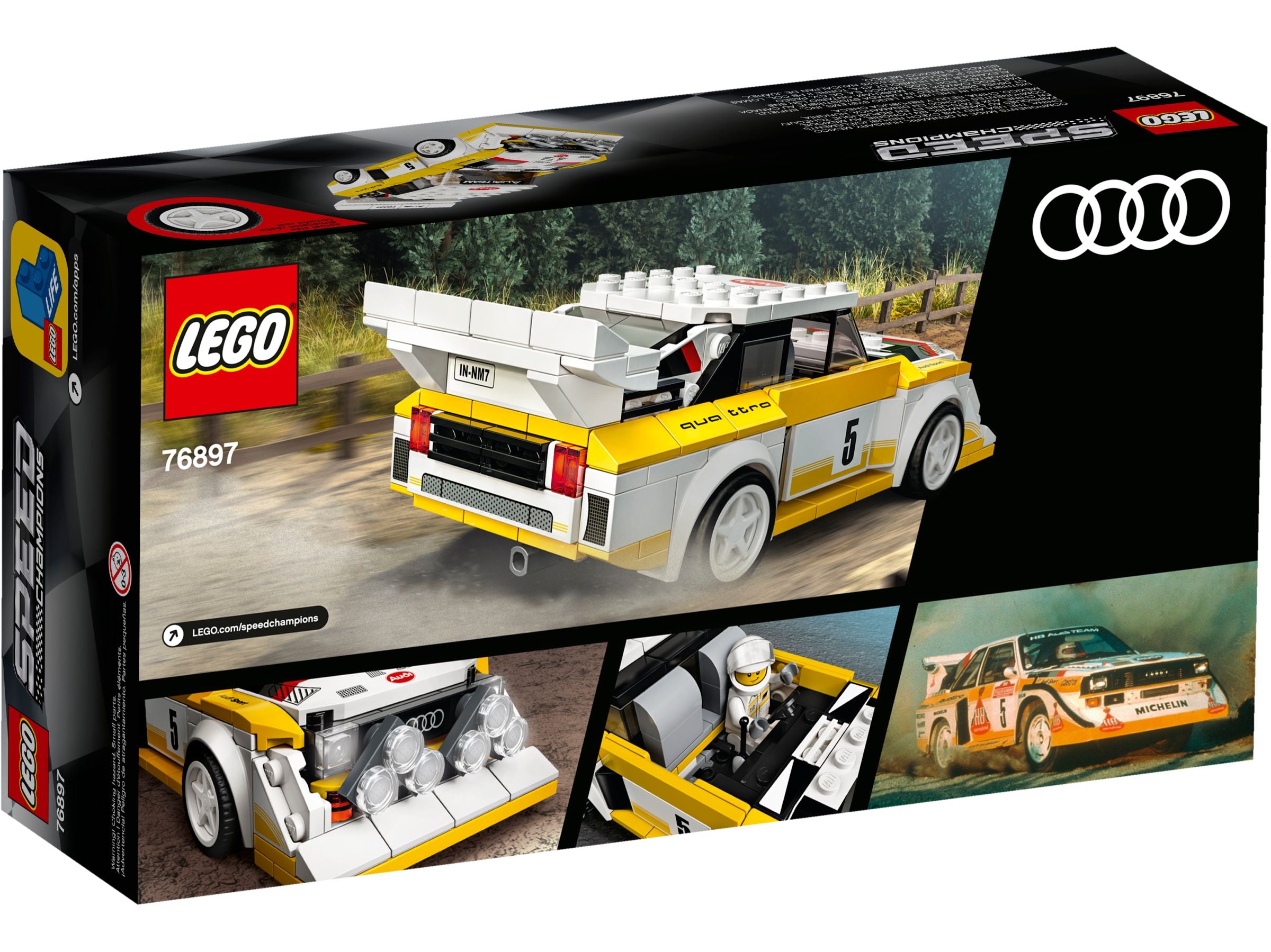 LEGO Speed ​​​​Champions 76897 1985 Audi Sport Quattro S1