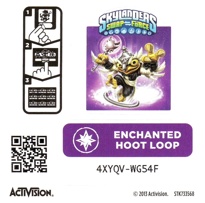 Skylanders Swap Force Enchanted Hoot Loop Aufkleber
