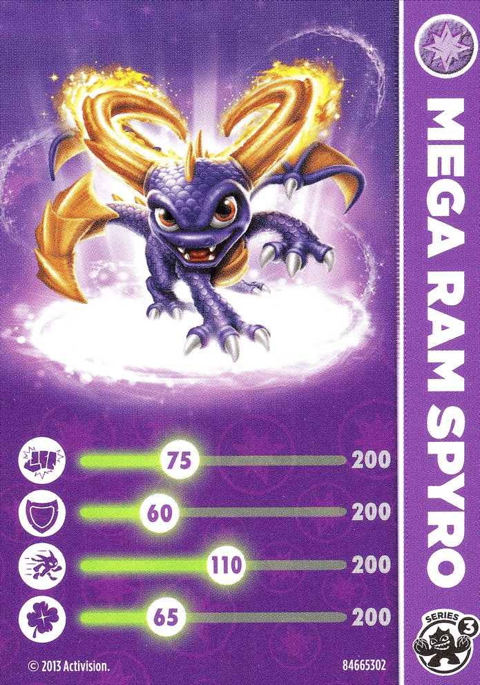 Skylanders Swap Force Mega Ram Spyro Karte