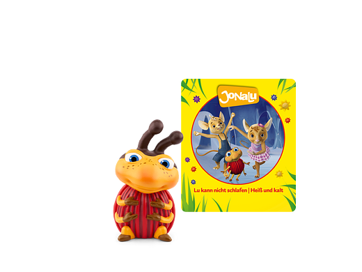 Figurines Tonie JoNaLu Lu ne peut pas dormir et une autre figurine audio d'histoire pour Toniebox