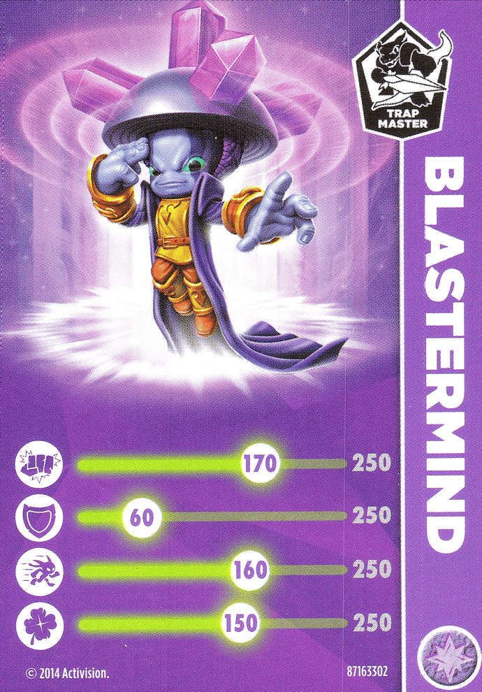 Skylanders Trap Team Blastermind Karte