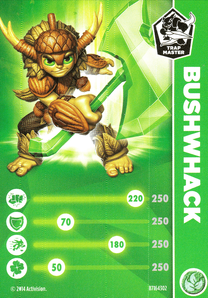 Skylanders Trap Team Bushwhack Karte